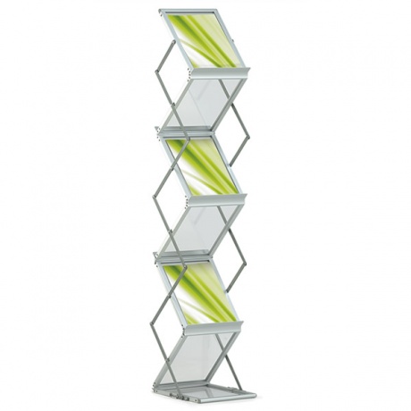 6 x A4 Media Compact Brochure Stand with Aluminium Carry Case